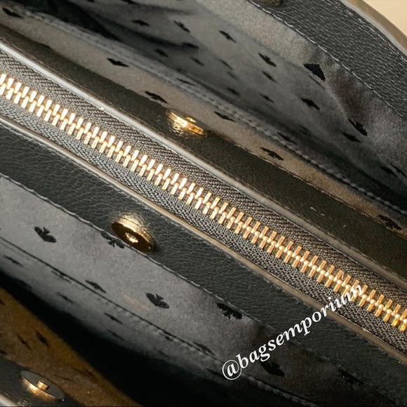 Kate Spade Large Leather Black Monet Tote Bag - Picture 9 of 15